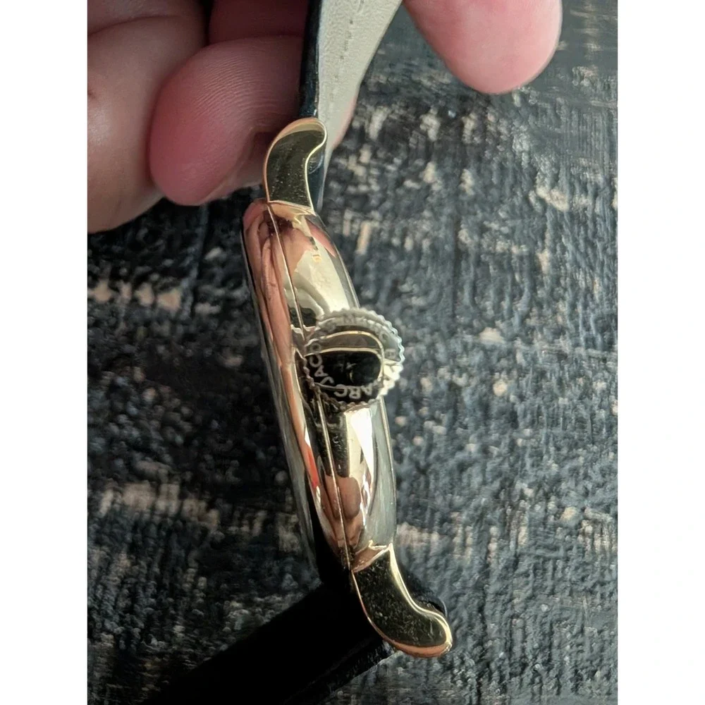 Marc Jacobs MBM1269 Black & Gold Watch Wristwatch Works, Beautiful & New Battery